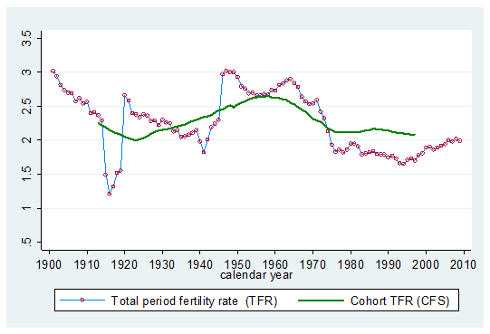 Cohort fertility